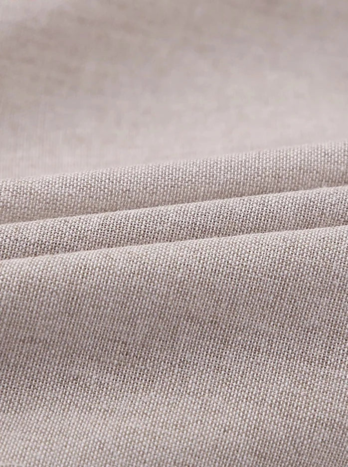 Vintage Khaki Linen Dress