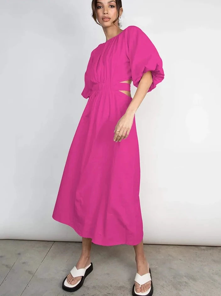Hollow Midi Dress