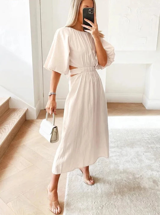 Hollow Midi Dress